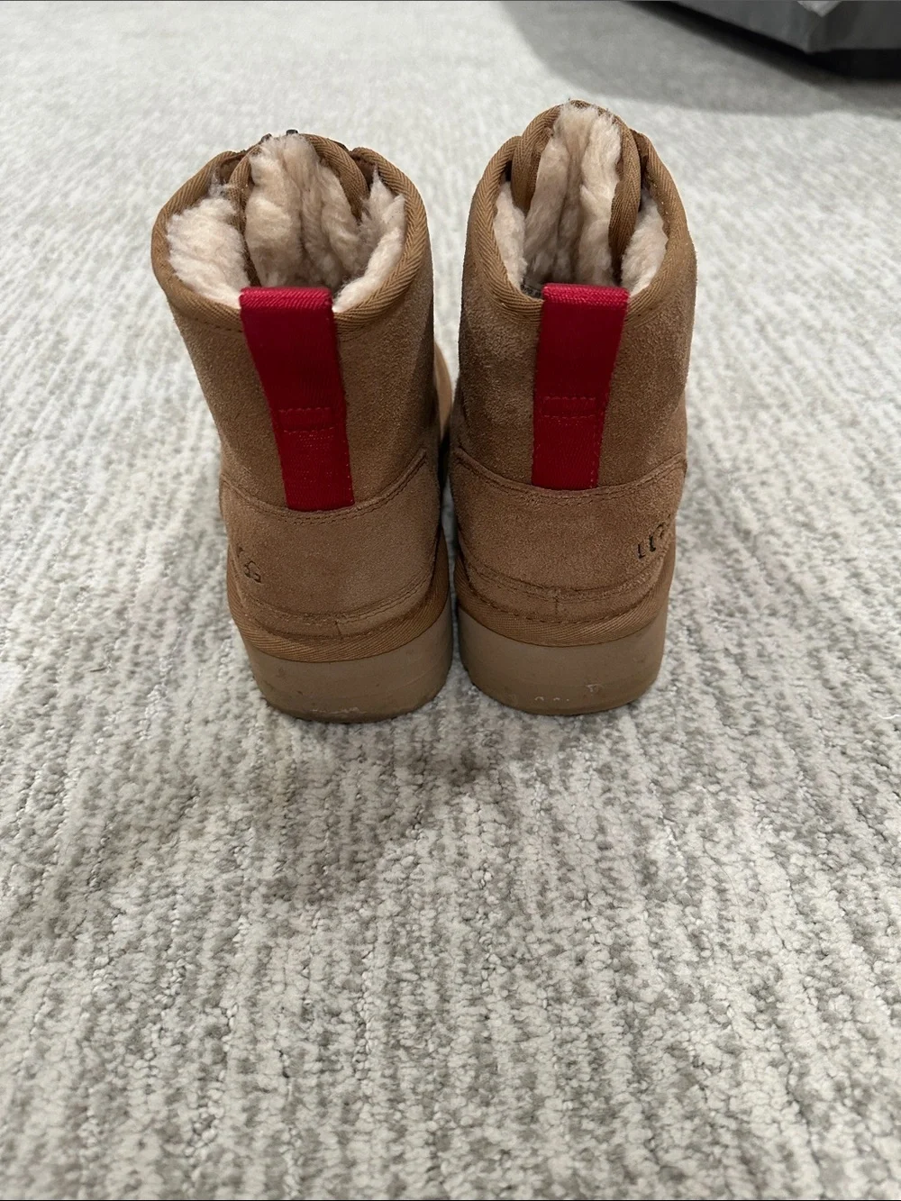 UGG Neumel platform Warm Suede Zip-Front Women's Ankle Boots in Brown